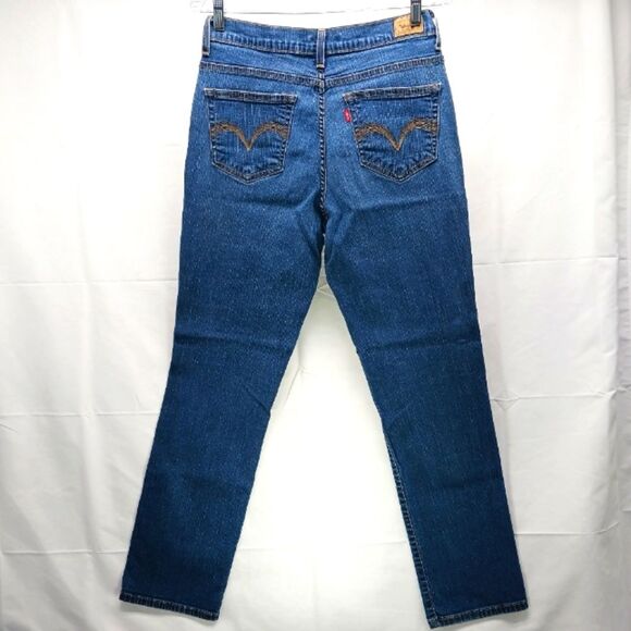 Levi's 512 High Rise/Tappered Leg 5 Pocket  " Mom" Denim Jeans Women's 14M. Blue - Picture 2 of 12
